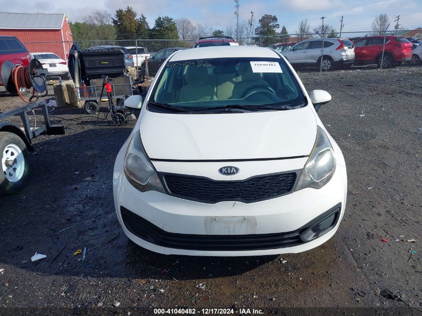 2013 Kia Rio Lx VIN: KNADM4A30D6189495 Lot: 41040482