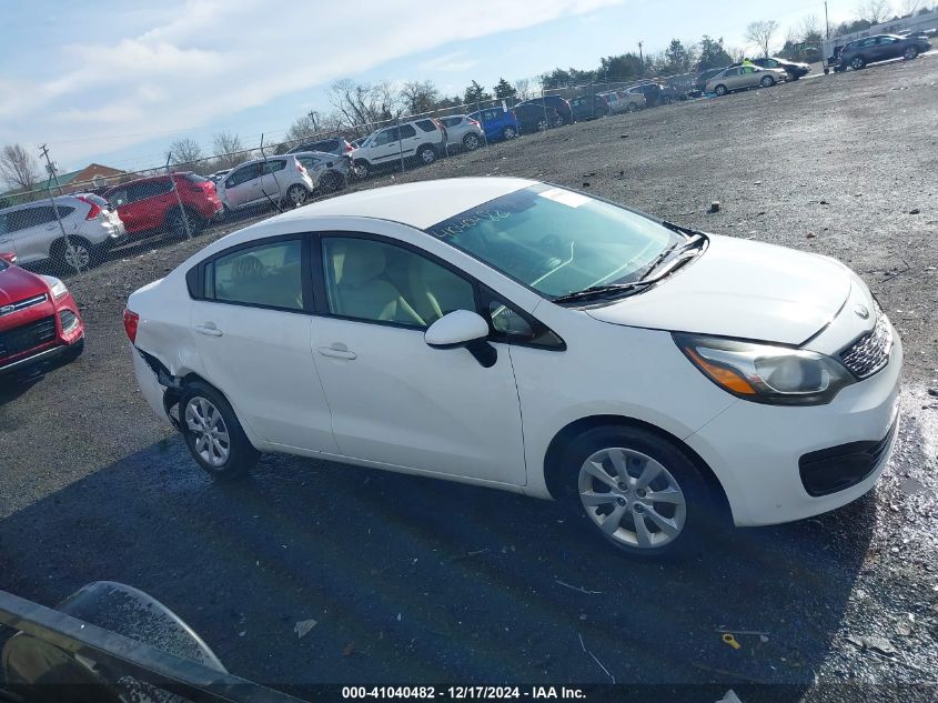 2013 Kia Rio Lx VIN: KNADM4A30D6189495 Lot: 41040482