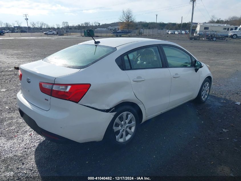 2013 Kia Rio Lx VIN: KNADM4A30D6189495 Lot: 41040482