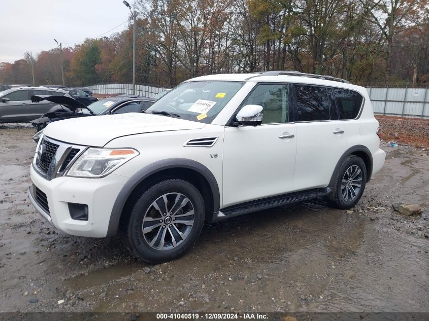 2018 Nissan Armada Sv/Sl/Platinum VIN: JN8AY2NDXJX000623 Lot: 41040519