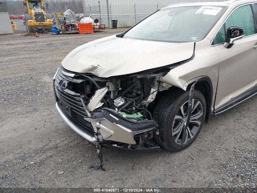 VIN 2T2BGMCA0GC006165 2016 Lexus RX, 450H no.6