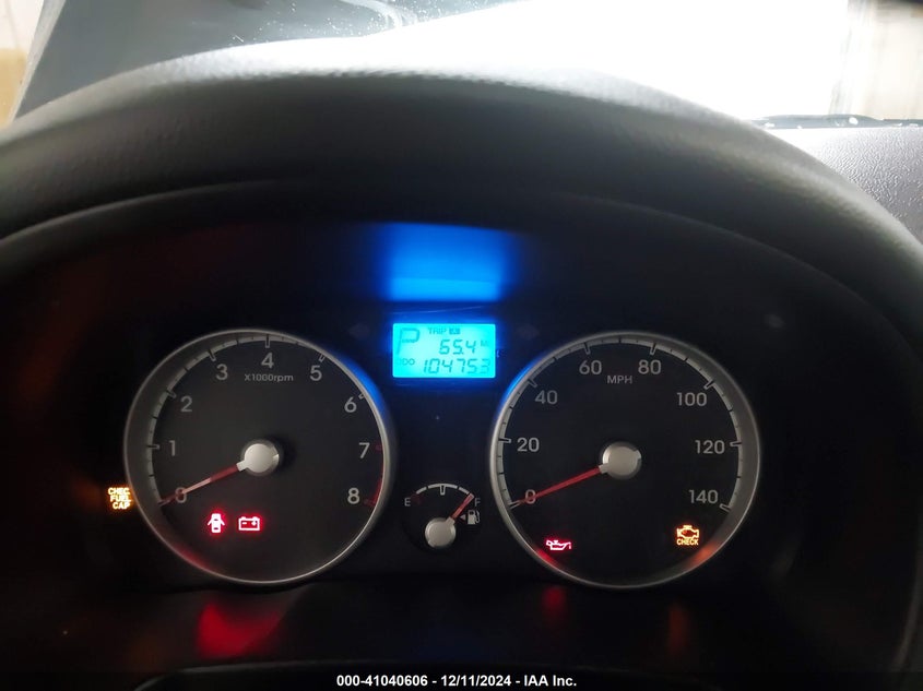 2011 Hyundai Accent Gls VIN: KMHCN4AC3BU613512 Lot: 41040606