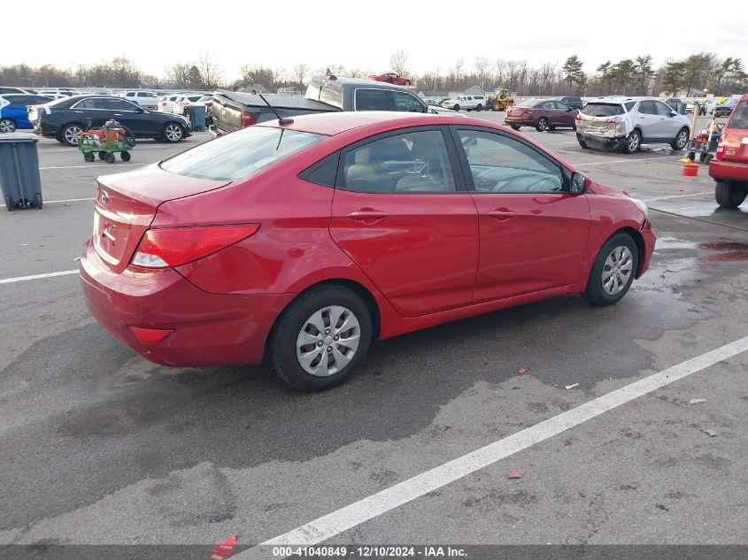 VIN KMHCT4AE8FU792546 2015 Hyundai Accent, Gls no.4