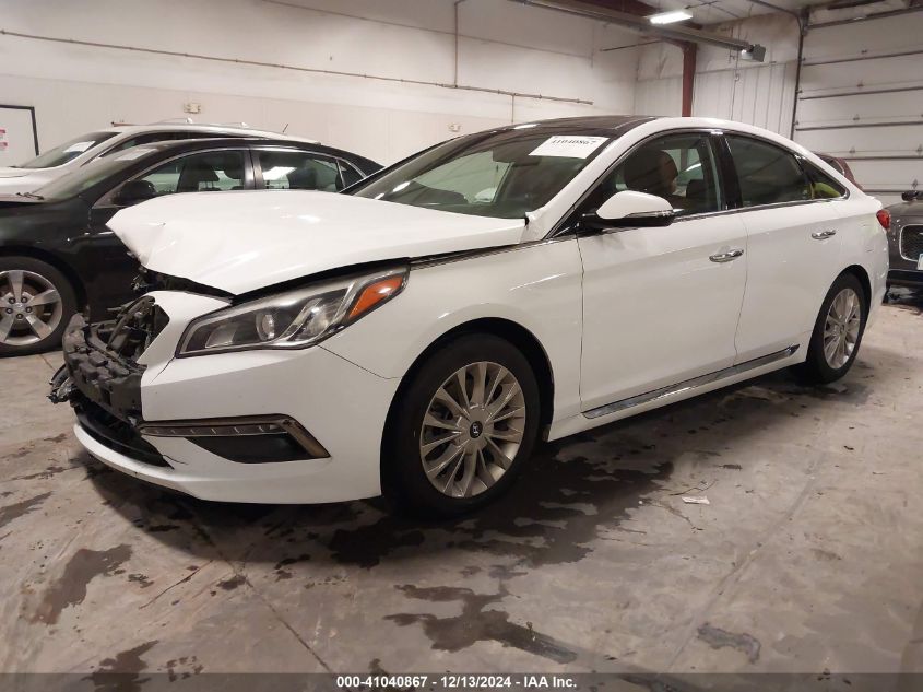 VIN 5NPE34AF1FH209539 2015 Hyundai Sonata, Limited no.2