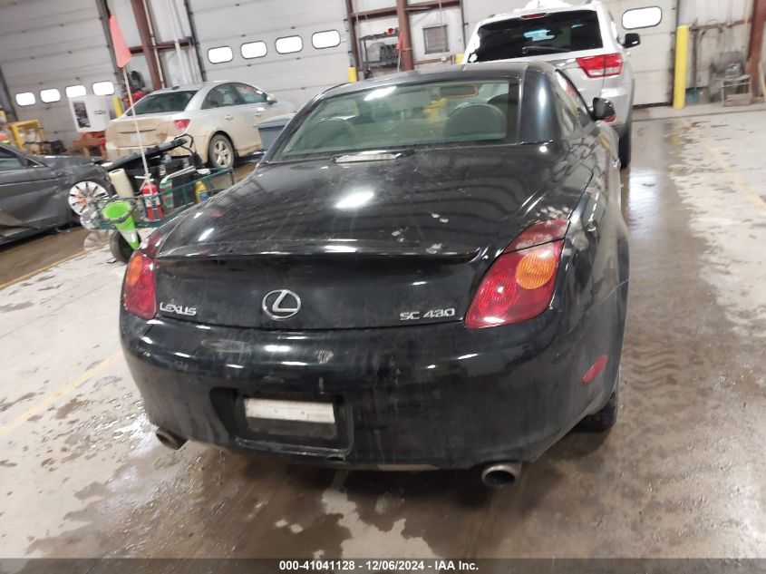 2004 Lexus Sc 430 VIN: JTHFN48Y040058272 Lot: 41041128