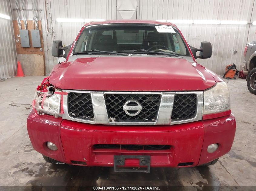 2008 Nissan Titan Xe VIN: 1N6AA07CX8N324005 Lot: 41041156