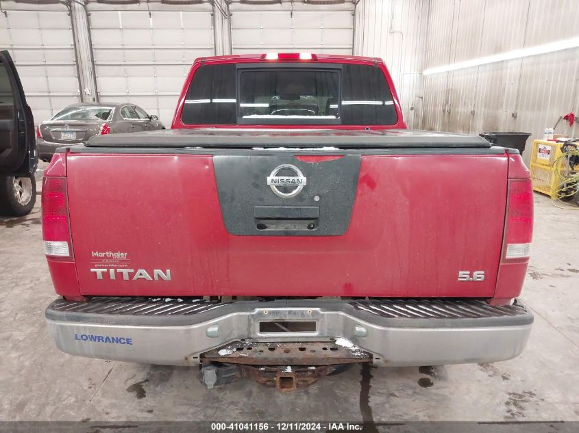 2008 Nissan Titan Xe VIN: 1N6AA07CX8N324005 Lot: 41041156