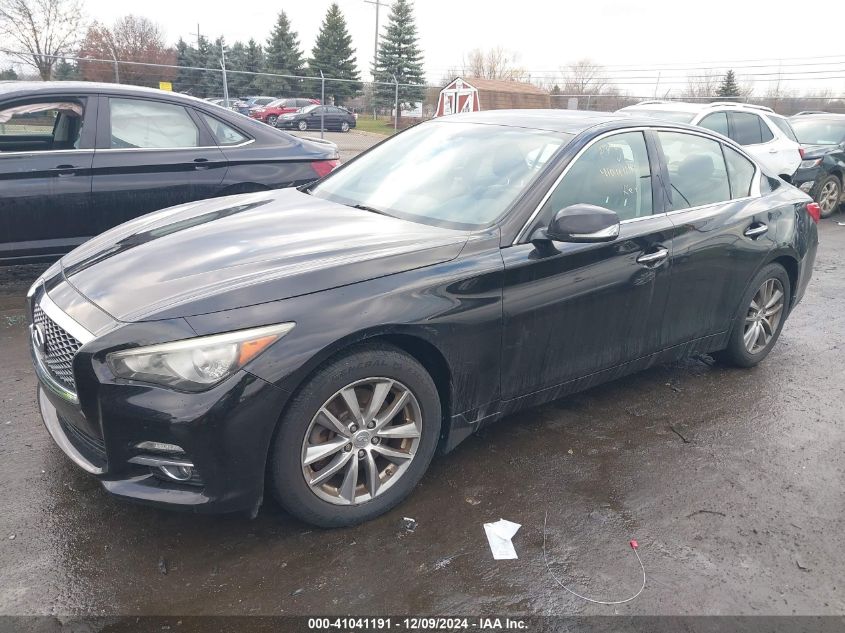 VIN JN1BV7AR6EM687391 2014 INFINITI Q50 no.2