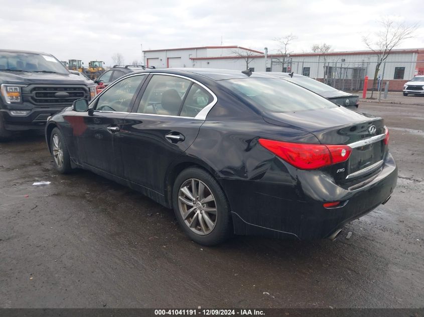 VIN JN1BV7AR6EM687391 2014 INFINITI Q50 no.3