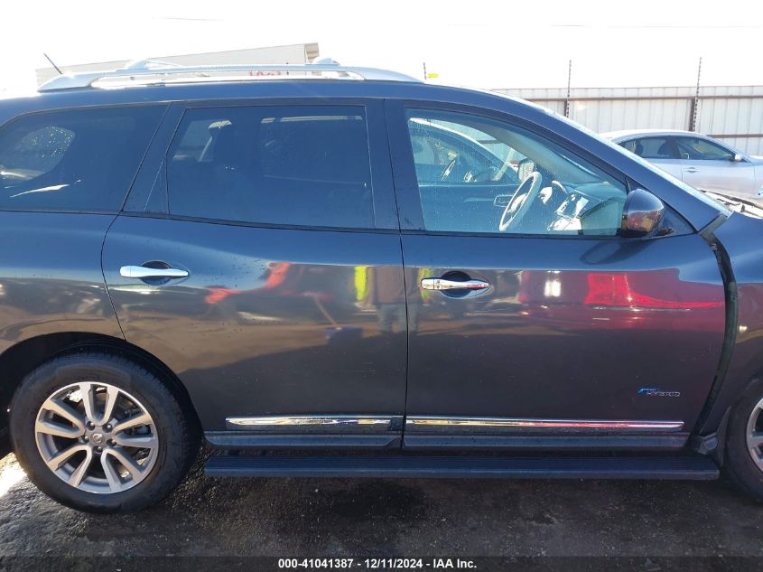 2014 Nissan Pathfinder Hybrid Sl VIN: 5N1CR2MN5EC658290 Lot: 41041387