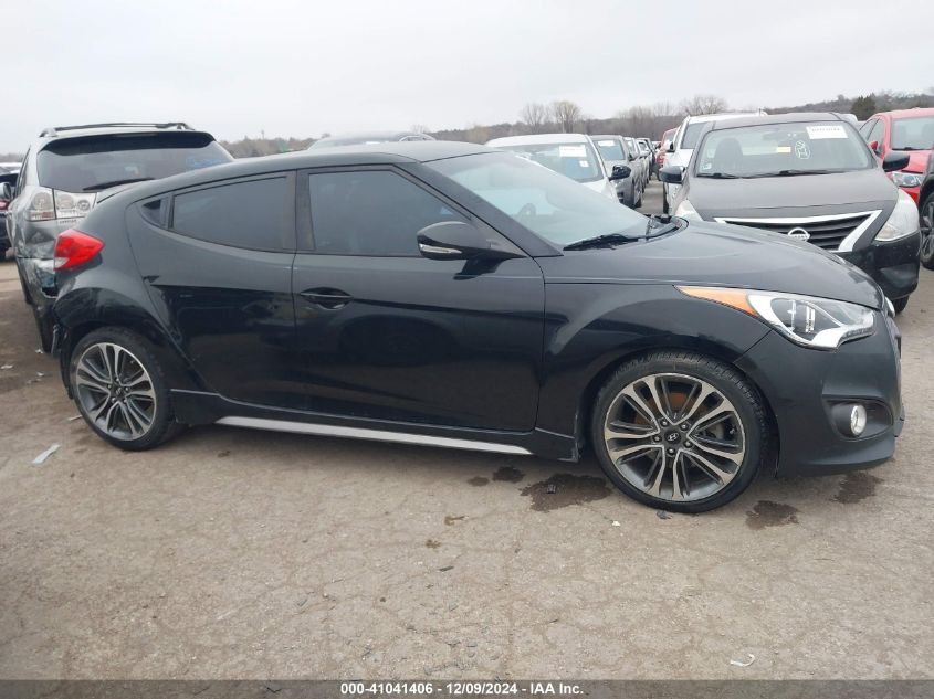 2016 Hyundai Veloster Turbo VIN: KMHTC6AE1GU290104 Lot: 41041406