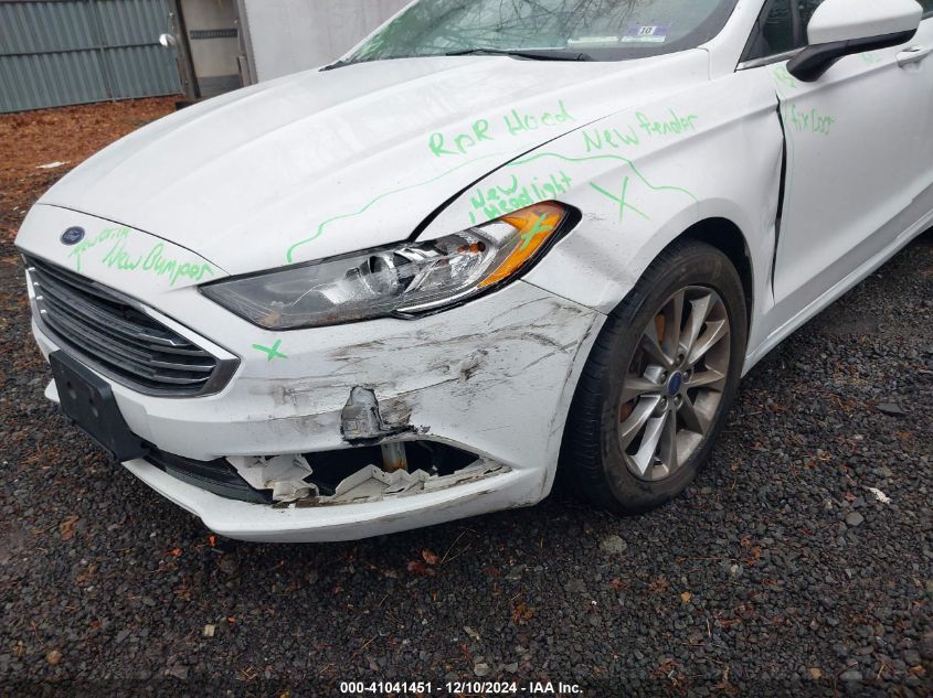 2017 FORD FUSION SE - 3FA6P0H77HR218820