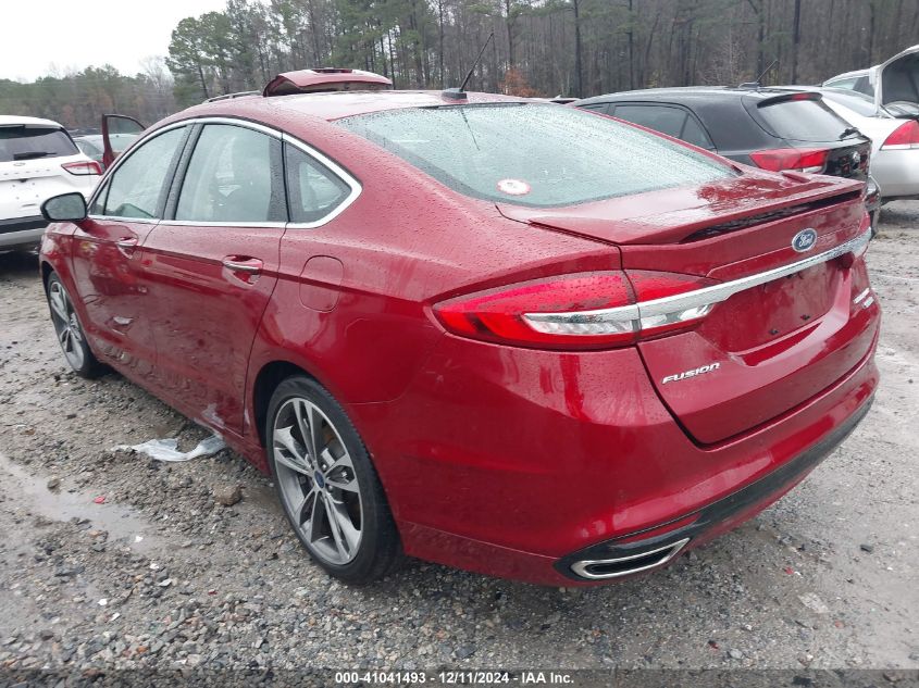 VIN 3FA6P0K92HR414576 2017 Ford Fusion, Titanium no.3