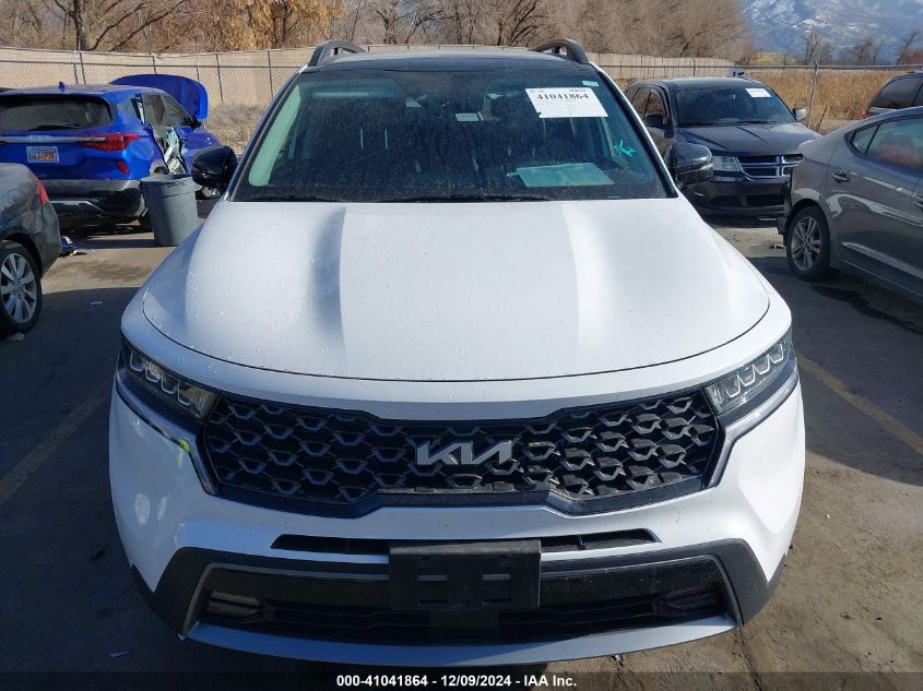 2022 Kia Sorento X-Line Ex VIN: 5XYRHDLF4NG117797 Lot: 41041864