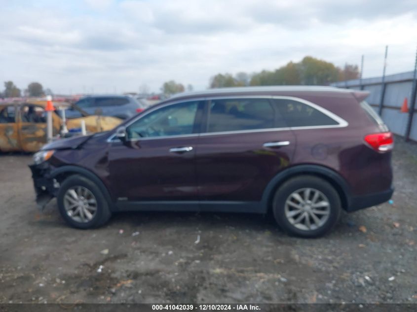 2016 Kia Sorento 2.4L Lx VIN: 5XYPGDA37GG068715 Lot: 41042039