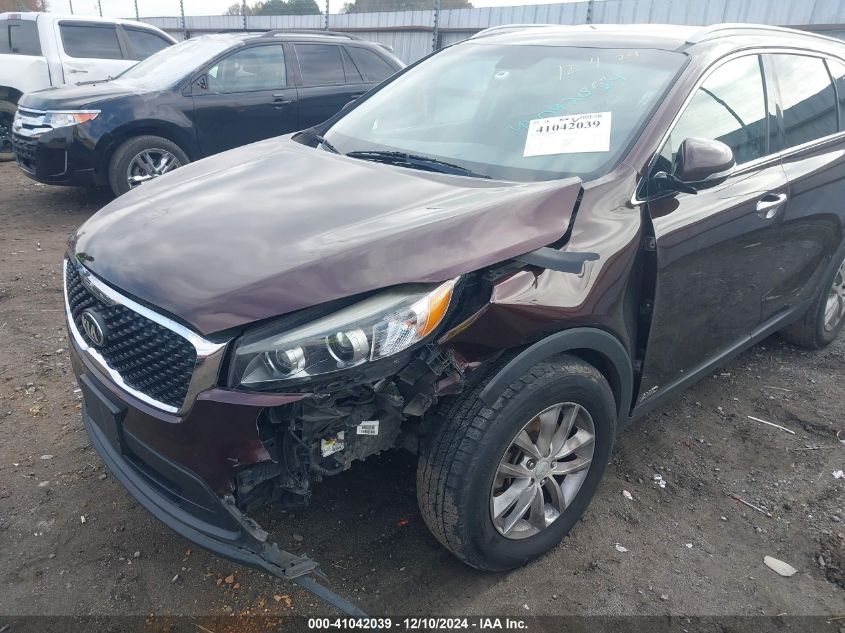 2016 Kia Sorento 2.4L Lx VIN: 5XYPGDA37GG068715 Lot: 41042039