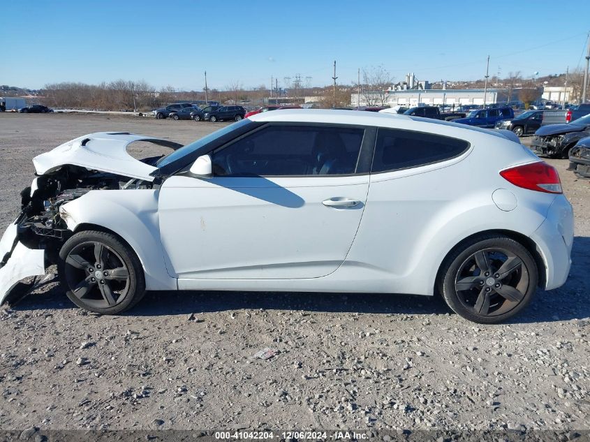 2012 Hyundai Veloster Base W/Gray VIN: KMHTC6AD1CU020131 Lot: 41042204