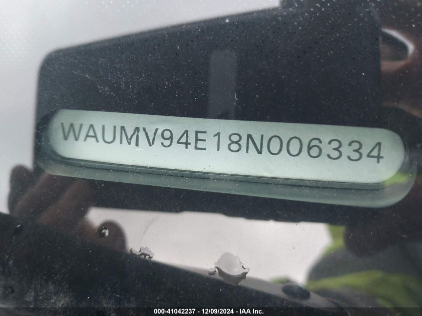 2008 Audi A8 L 4.2 VIN: WAUMV94E18N006334 Lot: 41042237