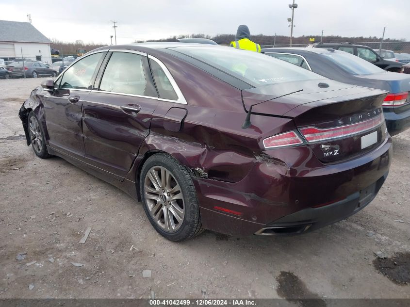 VIN 3LN6L2J95DR821977 2013 Lincoln MKZ no.3