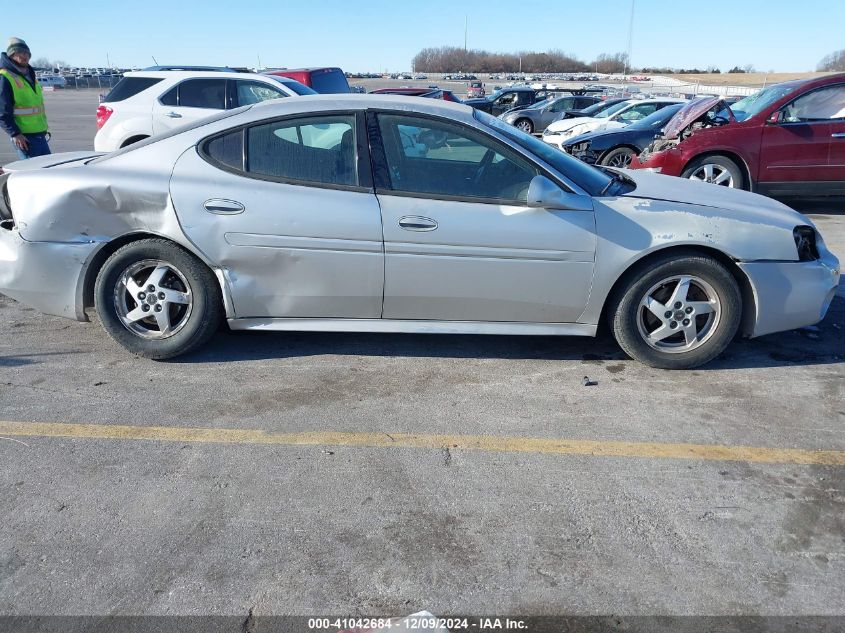 2004 Pontiac Grand Prix Gt1 VIN: 2G2WP522341297555 Lot: 41042684