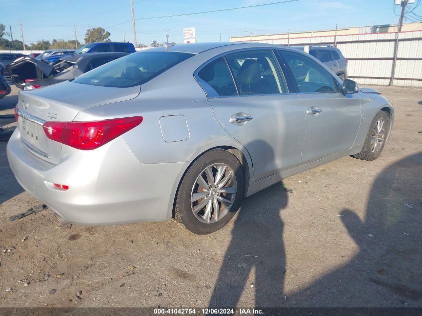 VIN JN1BV7AR6FM413237 2015 Infiniti Q50, Premium no.4