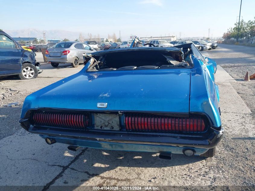 1968 Mercury Cougar VIN: 0000008R91F504898 Lot: 41043025