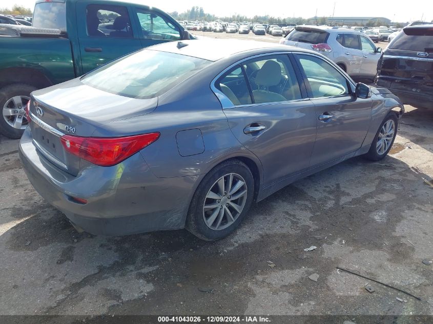 VIN JN1BV7AR7FM402148 2015 Infiniti Q50, Premium no.4