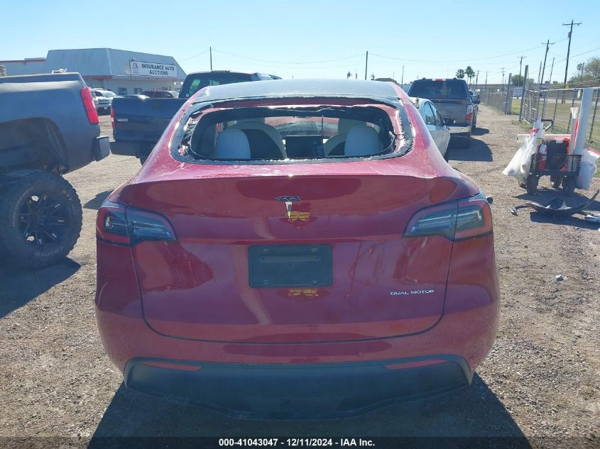 2020 Tesla Model Y Long Range Dual Motor All-Wheel Drive VIN: 5YJYGDEE5LF049713 Lot: 41043047