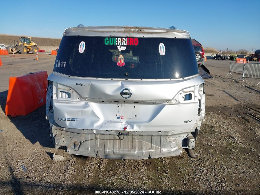 2016 Nissan Quest Platinum/S/Sl/Sv VIN: JN8AE2KP5G9154189 Lot: 41043278