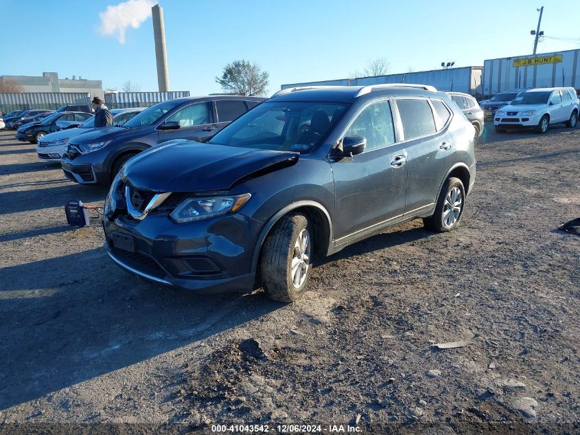 VIN KNMAT2MV9FP535387 2015 Nissan Rogue, SV no.2