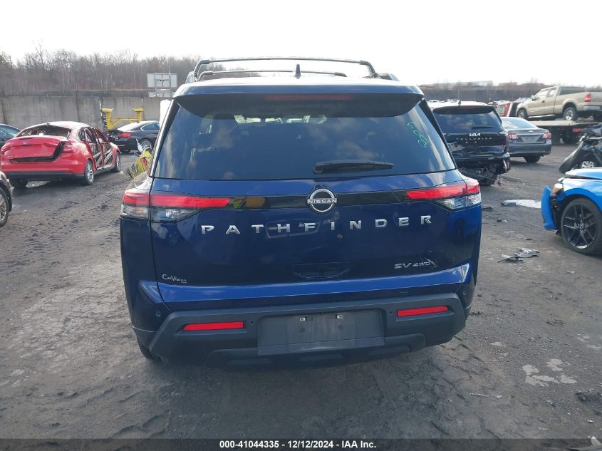 2022 Nissan Pathfinder Sv 4Wd VIN: 5N1DR3BC1NC247982 Lot: 41044335