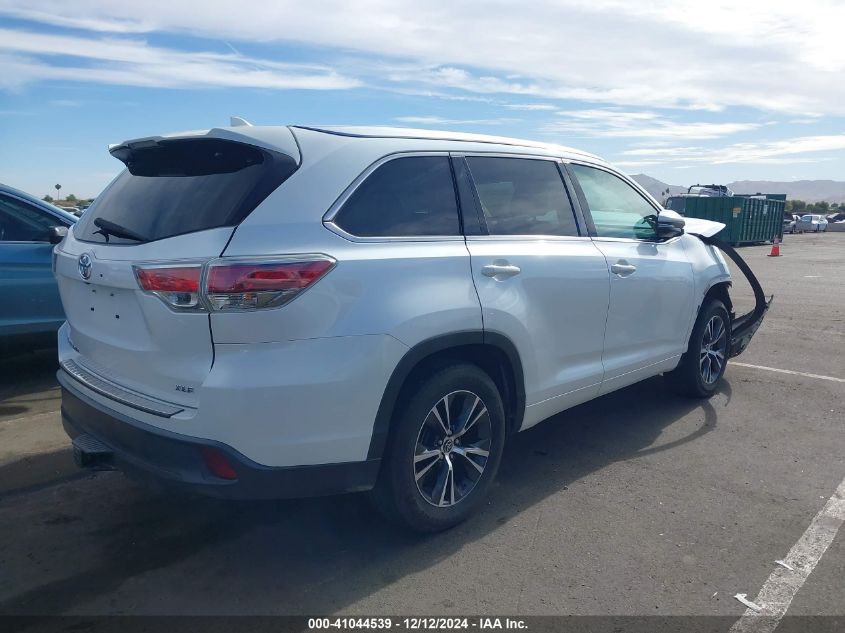 VIN 5TDKKRFH8GS154189 2016 TOYOTA HIGHLANDER no.4