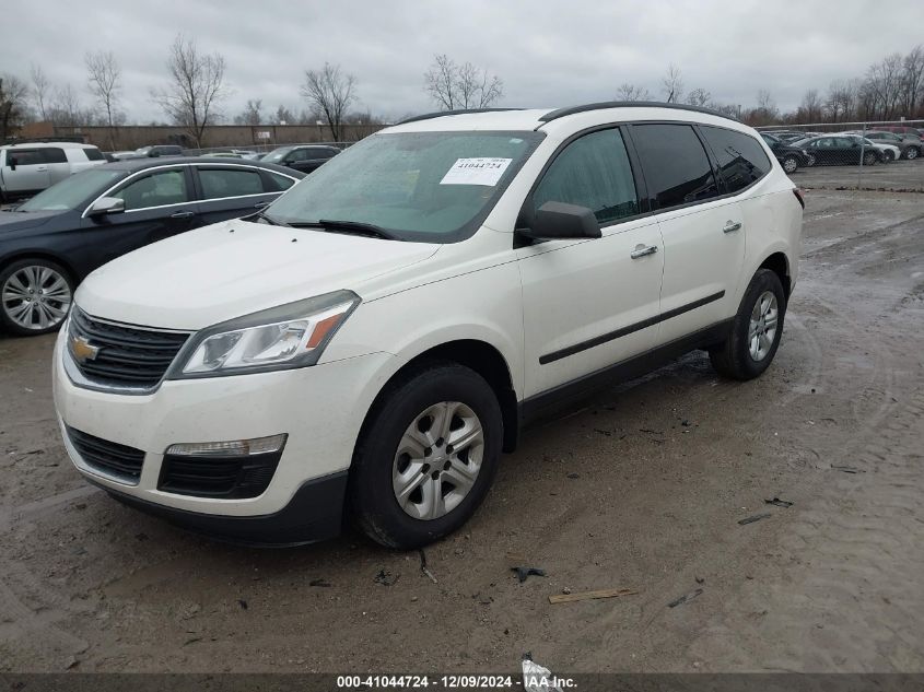 VIN 1GNKRFKD8EJ350843 2014 CHEVROLET TRAVERSE no.2