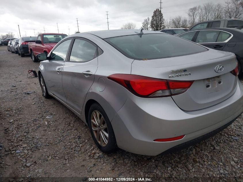 VIN KMHDH4AE1EU104780 2014 Hyundai Elantra, SE no.3