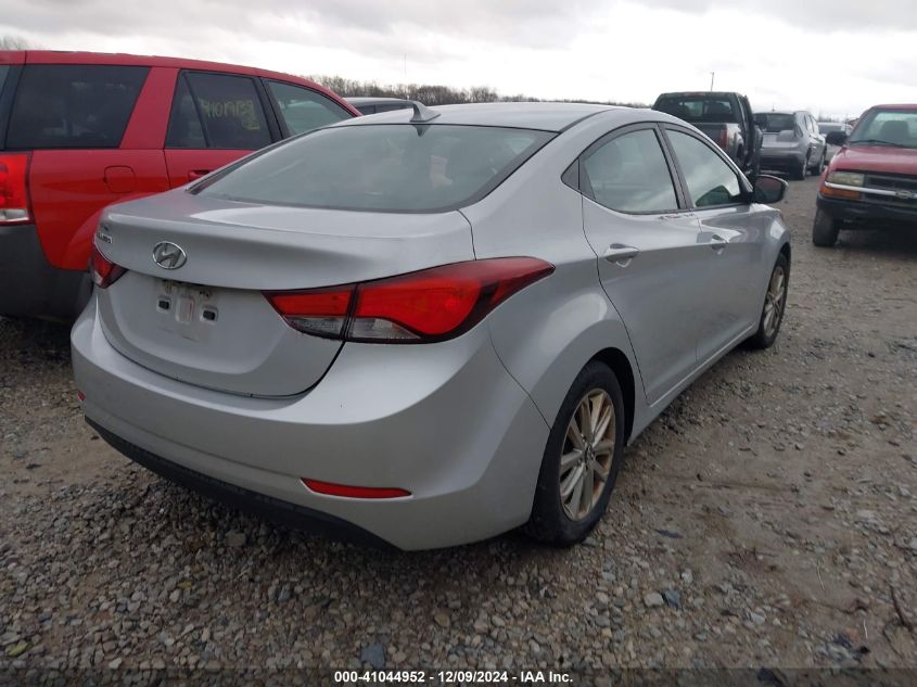 VIN KMHDH4AE1EU104780 2014 Hyundai Elantra, SE no.4