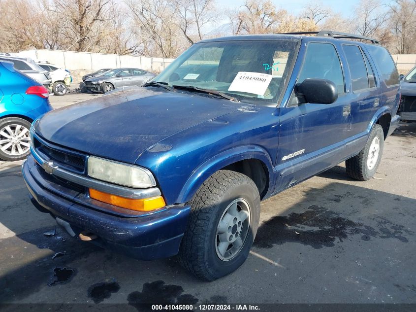 2002 Chevrolet Blazer Ls VIN: 1GNDT13W02K127361 Lot: 41045080