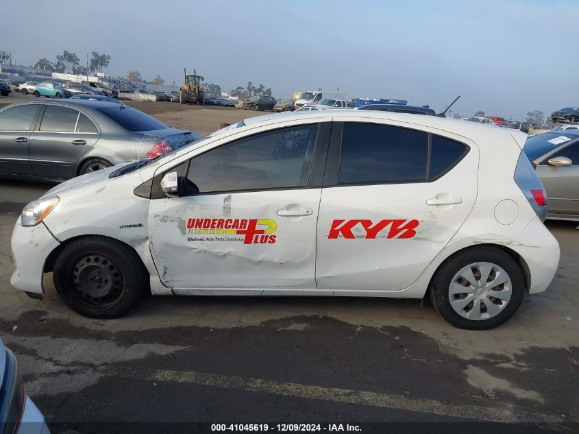 2013 Toyota Prius C Two VIN: JTDKDTB37D1047323 Lot: 41045619