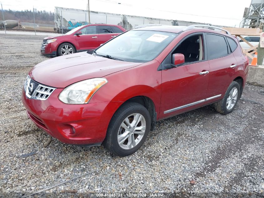 VIN JN8AS5MV5DW650774 2013 Nissan Rogue, SV no.2