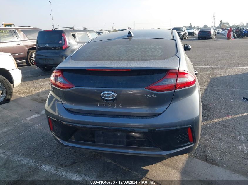 2018 Hyundai Ioniq Hybrid Limited VIN: KMHC85LC4JU091160 Lot: 41045773