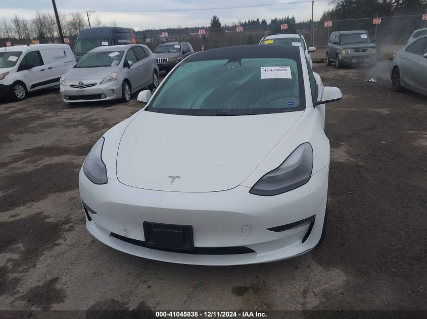 2021 Tesla Model 3 Standard Range Plus Rear-Wheel Drive VIN: 5YJ3E1EA5MF071370 Lot: 41045838