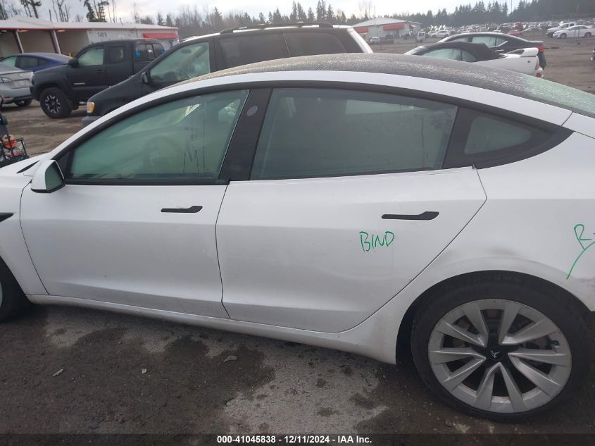 2021 Tesla Model 3 Standard Range Plus Rear-Wheel Drive VIN: 5YJ3E1EA5MF071370 Lot: 41045838