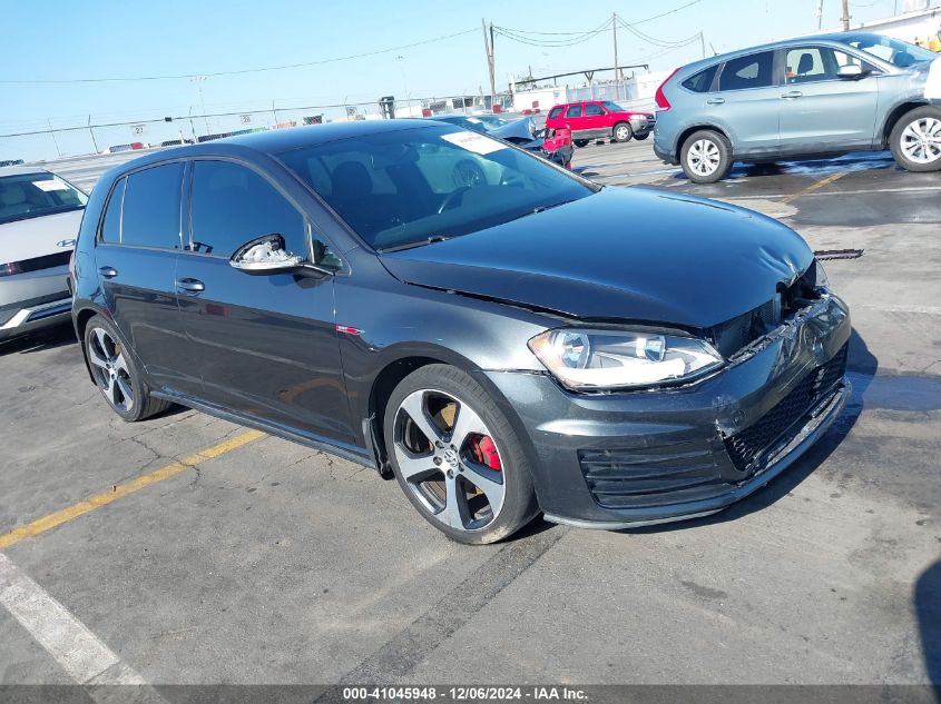 VIN 3VW4T7AU3GM028348 2016 Volkswagen Golf Gti, S 4... no.1