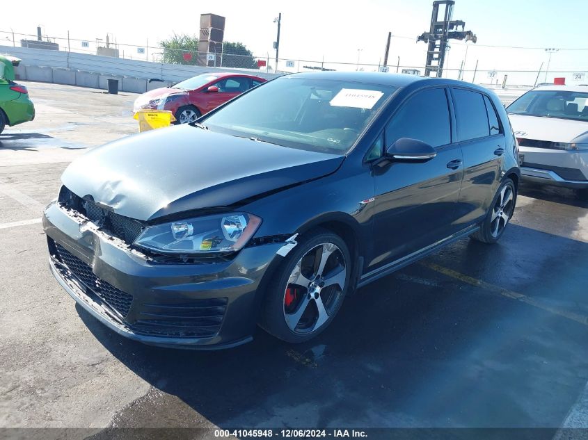 VIN 3VW4T7AU3GM028348 2016 Volkswagen Golf Gti, S 4... no.2