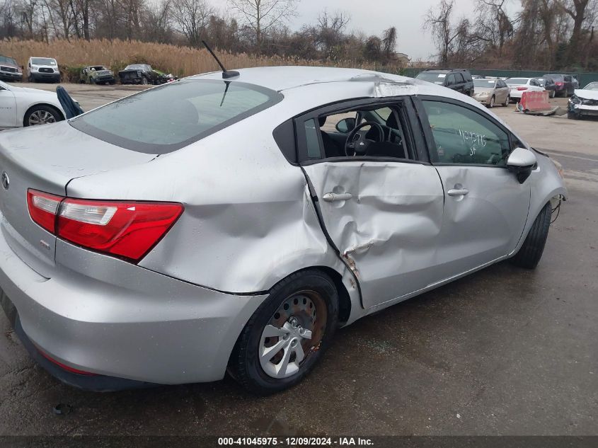 2016 Kia Rio Lx VIN: KNADM4A35G6600734 Lot: 41045975