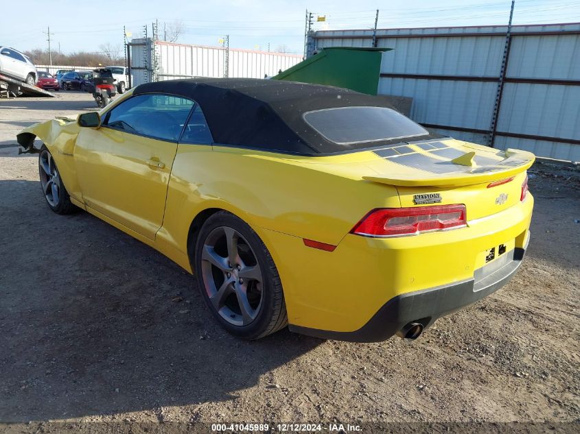 VIN 2G1FC3D31E9172079 2014 Chevrolet Camaro, 2LT no.3