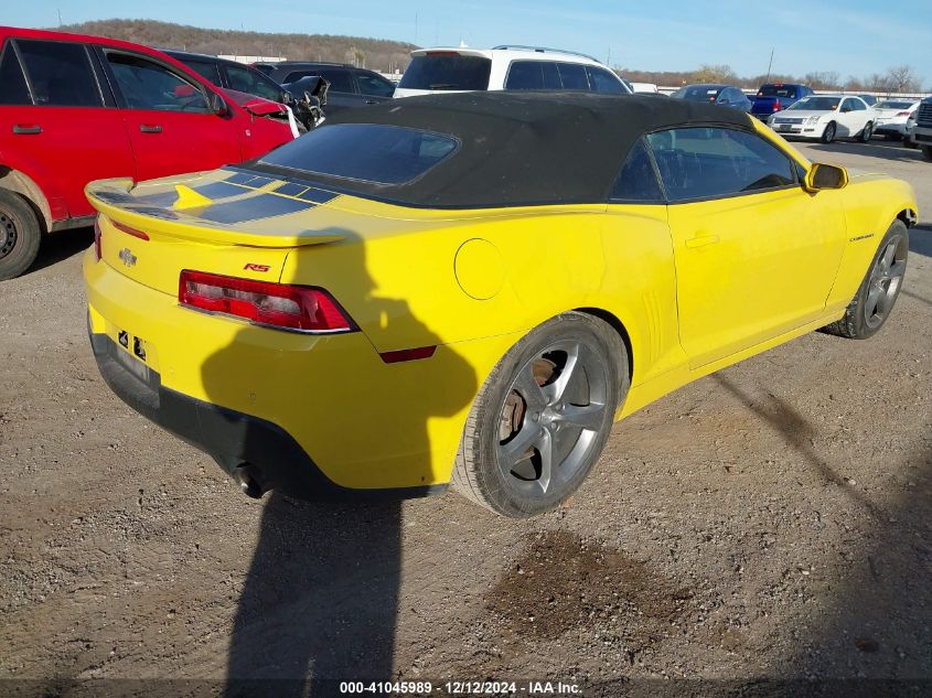 VIN 2G1FC3D31E9172079 2014 Chevrolet Camaro, 2LT no.4