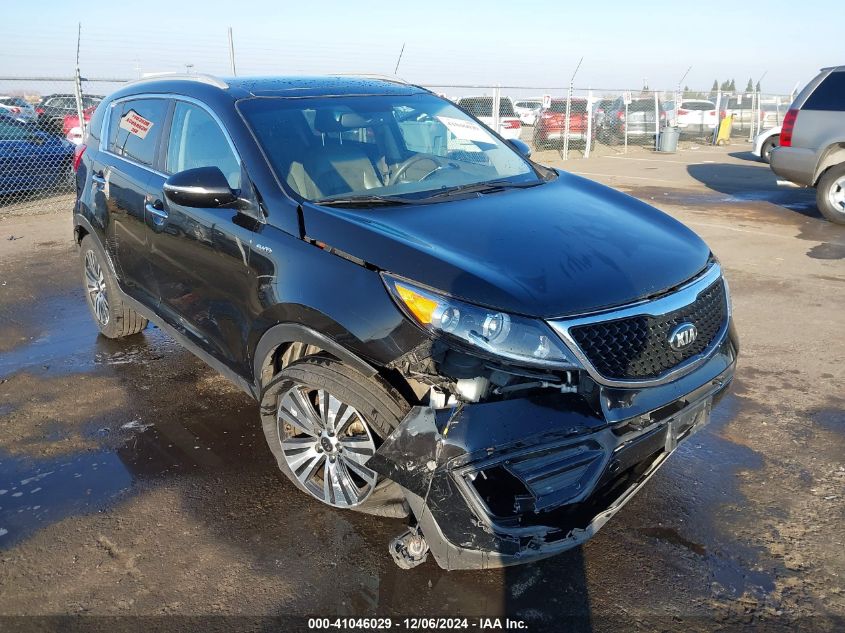 2015 Kia Sportage Ex VIN: KNDPCCAC8F7685350 Lot: 41046029