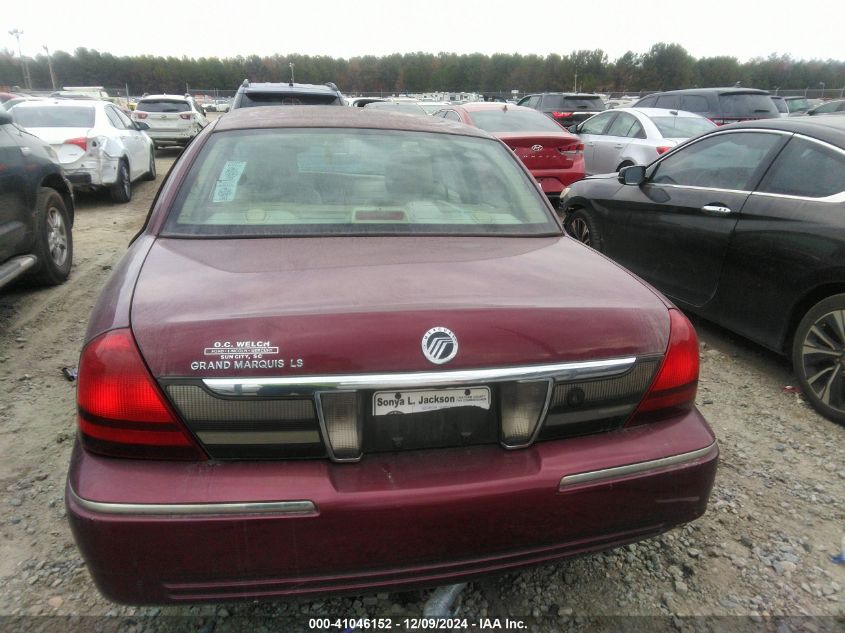 2009 Mercury Grand Marquis Ls (Fleet Only) VIN: 2MEHM75V99X627054 Lot: 41046152