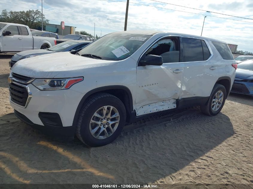 VIN 1GNERFKW7MJ254599 2021 Chevrolet Traverse, Fwd Ls no.2