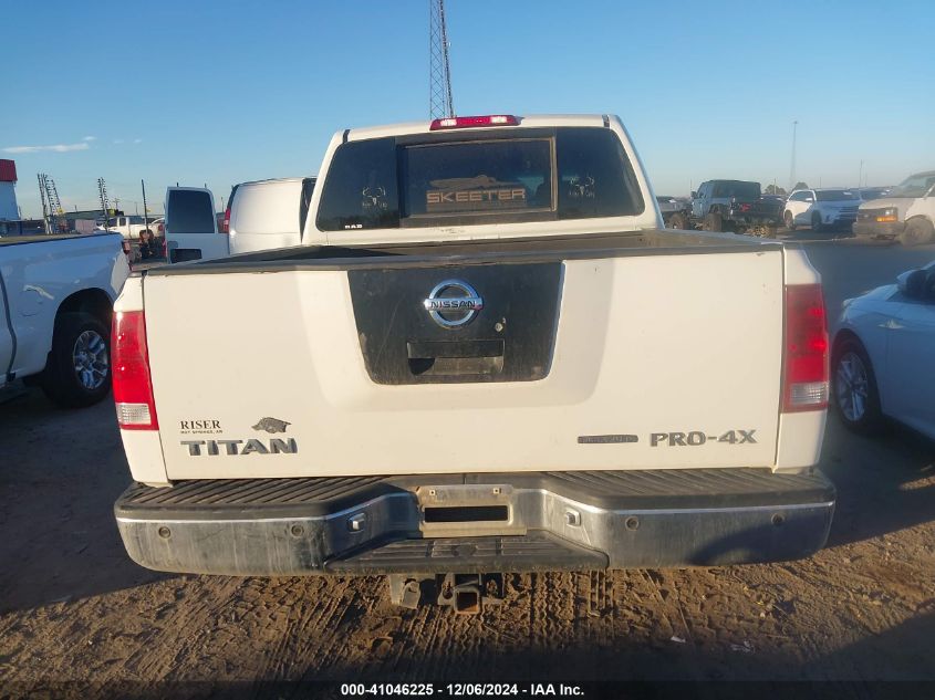 2010 Nissan Titan Pro-4X VIN: 1N6BA0EC6AN326086 Lot: 41046225